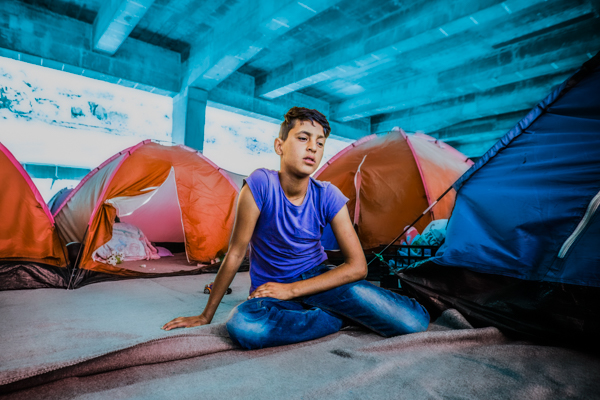 Refugee Camp, Pireus, Athens, Greece