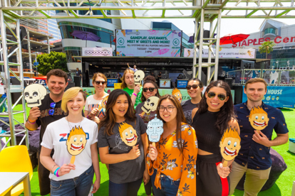 Gamespot staff at the E3 gaming conference in Los Angeles, California.